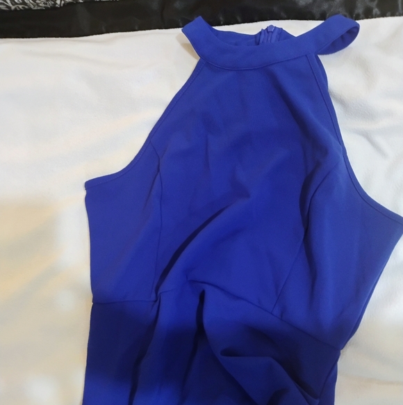 Elegant Royal Blue Maxi Dress - Picture 4 of 12